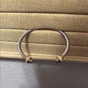 Elegant Silver and Gold-Tone Women's Bracelet